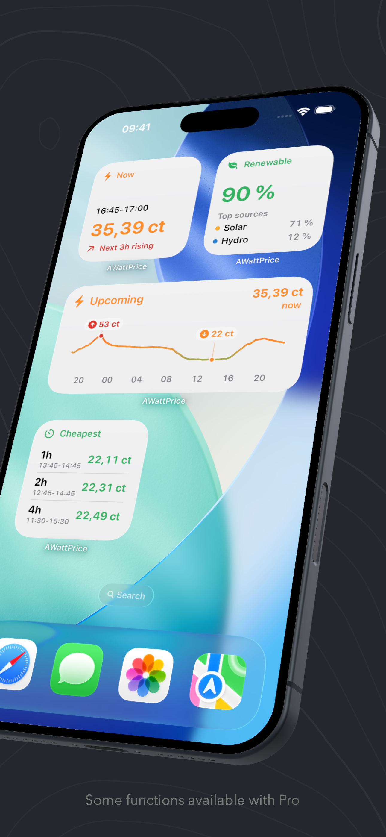 AWattPrice App Store screenshot 7 in English